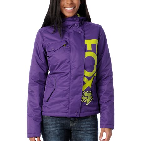 Fox Girls Reflex Purple & Lime Jacket