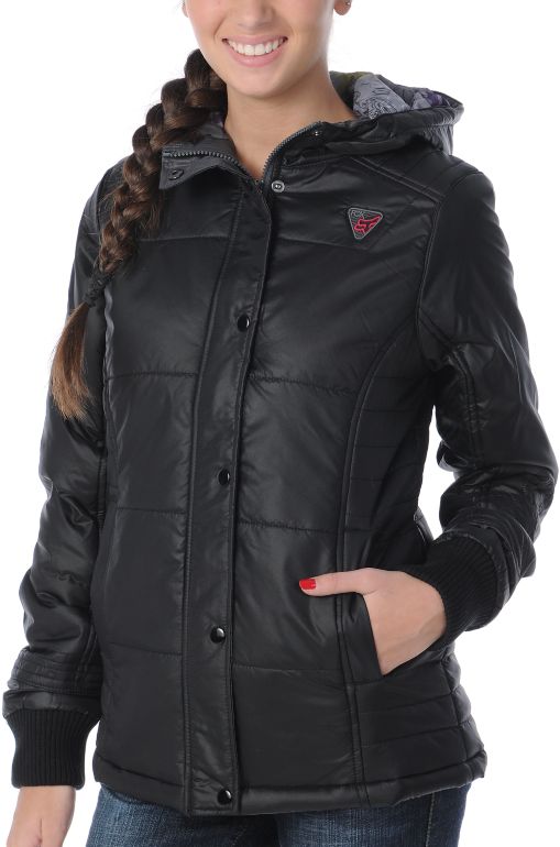 Fox Girls Top Shelf Black Puffer Jacket