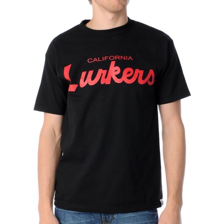 Lurk Hard California Lurkers Black & Red Tee Shirt 