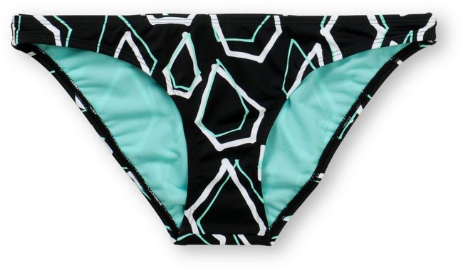 Volcom Girls Simply Stoned Basic Turquoise Bikini Bottom