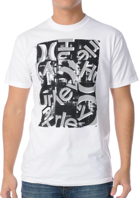 Hurley 3-Squared White Tee Shirt