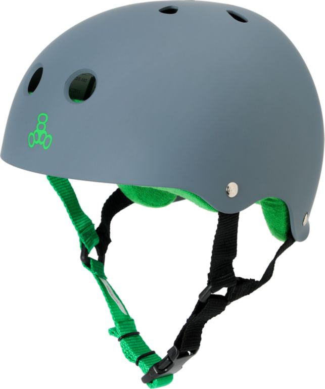 Triple Eight Brainsaver Matte Grey Rubber Skateboard Helmet