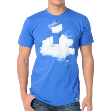 Imaginary Foundation Cloud Construction Blue Tee Shirt 