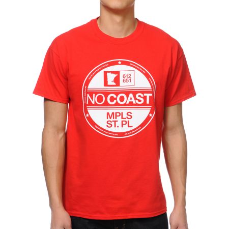 No Coast NC Era Red Tee Shirt