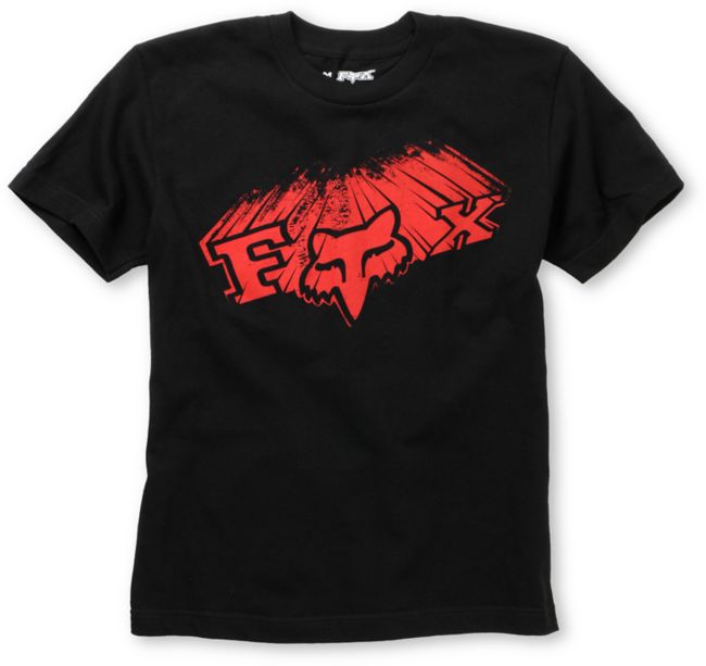 Fox It Is Coming Boys Black Tee Shirt