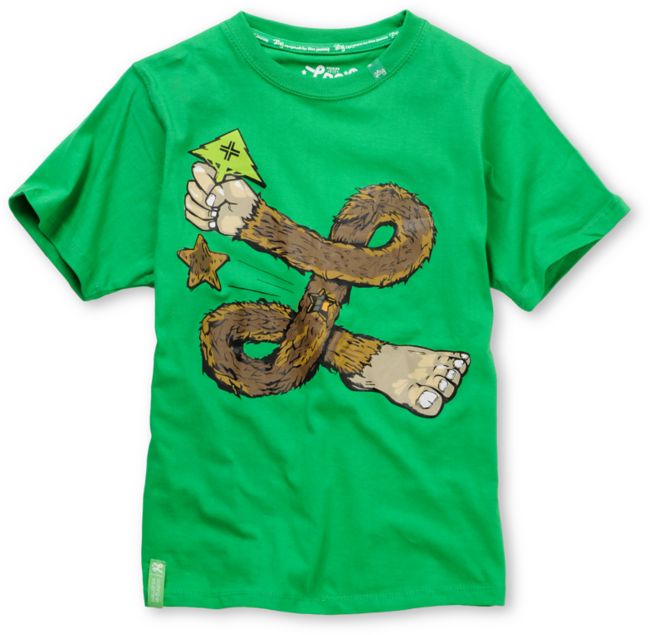 LRG Get On The Good Foot Green Boys Tee Shirt