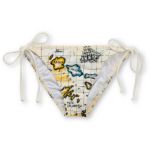 Billabong Girls Road Trip Ivory Penny Tie Side Bikini Bottom