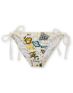 Billabong Girls Road Trip Ivory Penny Tie Side Bikini Bottom 