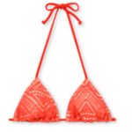 Billabong x Bob Marley Onelove Red Crochet Triangle Bikini Top