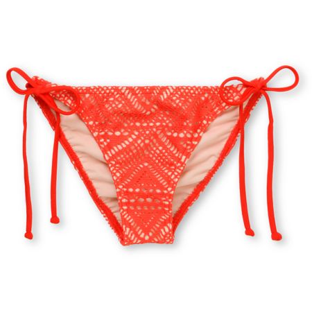 Billabong Girls x Bob Marley Onelove Red Crochet Bikini Bottom