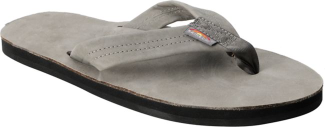 Rainbow Guys Premier Grey Leather Guys Sandals