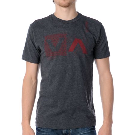 RVCA City Nature Charcoal Tee Shirt 