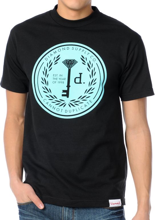 Diamond Supply Cannot Duplicate Black Tee Shirt