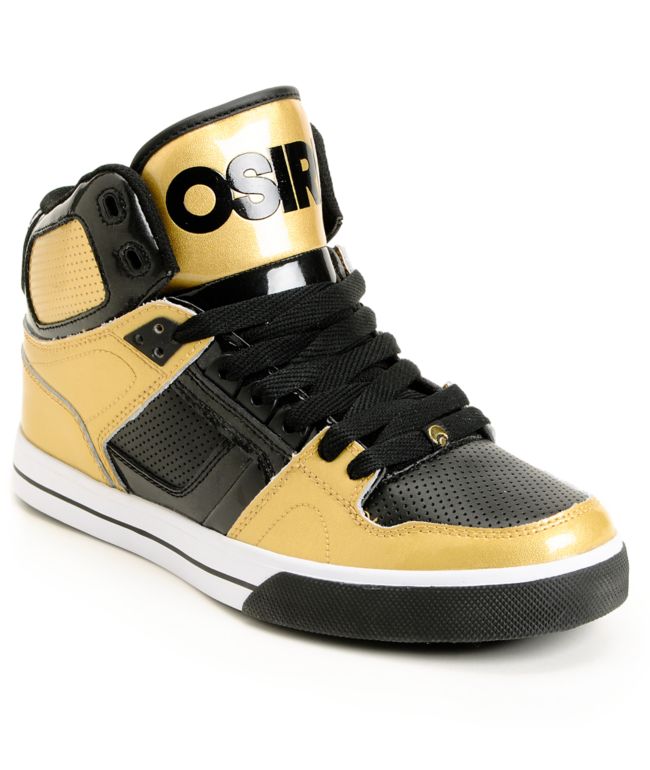 Osiris NYC 83 VLC Gold & Black Shoe