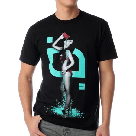 TMLS To The Last Drop Black & Turquoise Tee Shirt