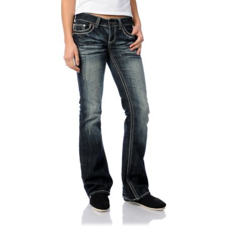YMI Natalie Dark Blue Bootcut Jeans