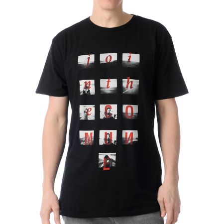 Comune Black Refero Black Tee Shirt