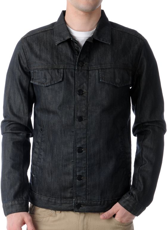 Comune Braydon Warn Wash Indigo Wax Denim Jacket