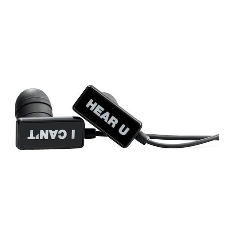 Frends The Clip Cant Hear You Black Earbud Headphones