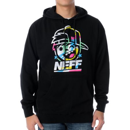 Neff Kenni Drip Black Pullover Hoodie