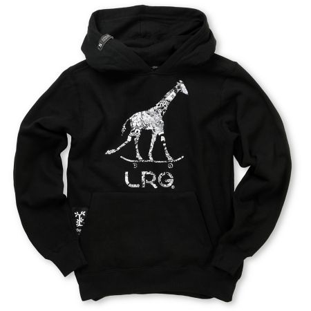 LRG Boys Giraffe Popover Black Pullover Hoodie