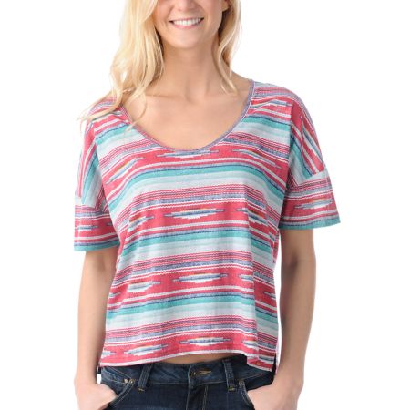 Obey Girls Sedona Red Crop Top