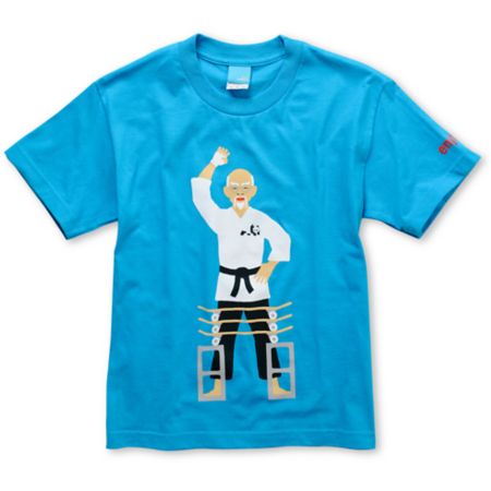 Enjoi Board Breaker Boys Turquoise Tee Shirt