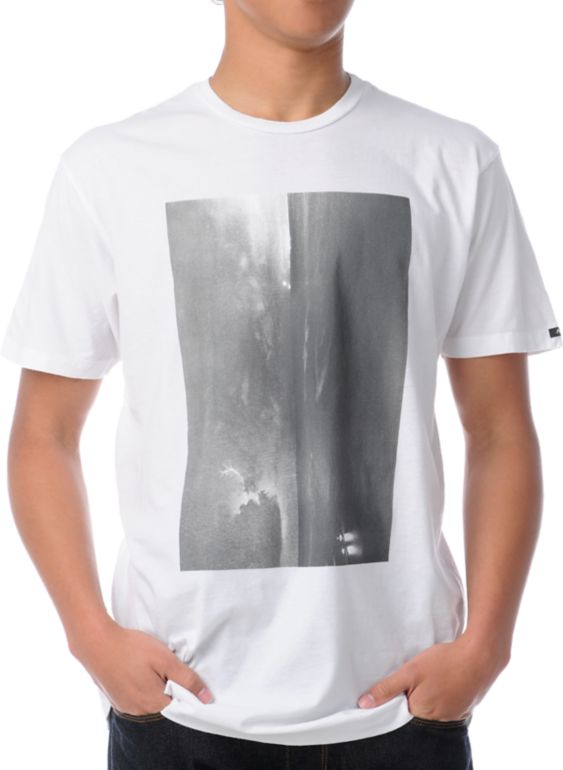 Analog Waikiki Lightning White Tee Shirt