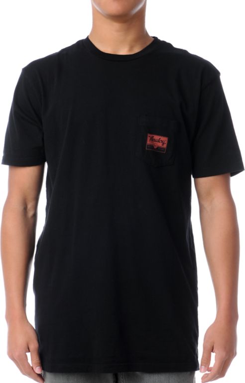 Analog Registered Black Pocket Tee Shirt