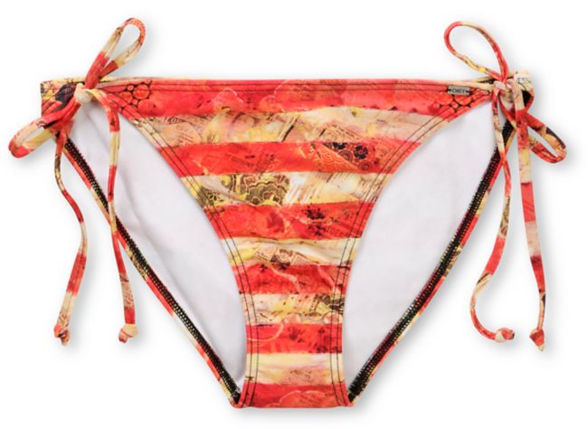 Obey Star Spangled Red Side Tie Bikini Bottom