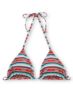 Obey Sedona Teal & Red Triangle Bikini Top