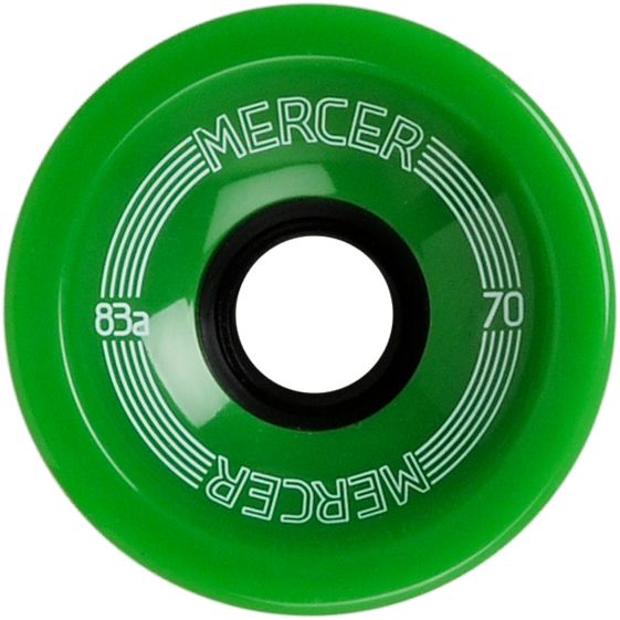 Mercer 70mm Greeen 83a Skateboard Wheels