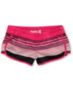 Hurley Girls Pink & Black Stripe Supersuede Board Shorts