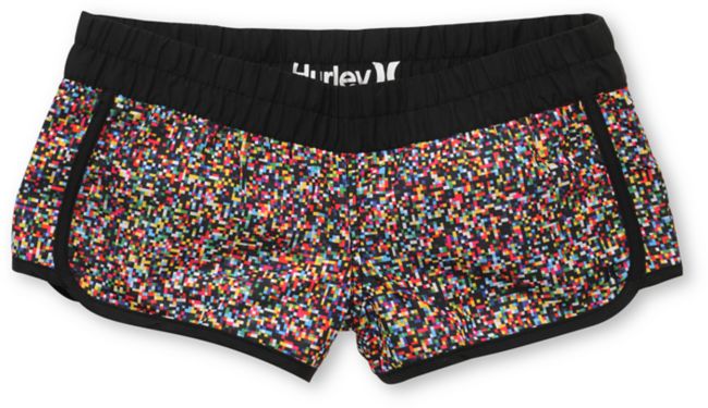 Hurley Girls Beachrider Noise Print Board Shorts