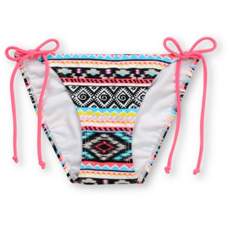 Malibu Dream Head Games Tribal Tie Side Bikini Bottom