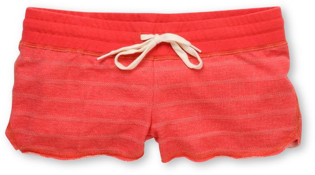Element Girls Lotus Jacquard Red Terry Shorts