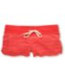 Element Girls Lotus Jacquard White & Green Terry Shorts