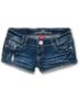 Almost Famous Heather Blue Rolled Cuff Denim Shorts