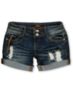 Almost Famous Amanda Blue Rolled Cuff Denim Shorts