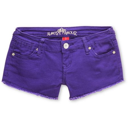 Almost Famous Tracy Purple Cut Off Shorts