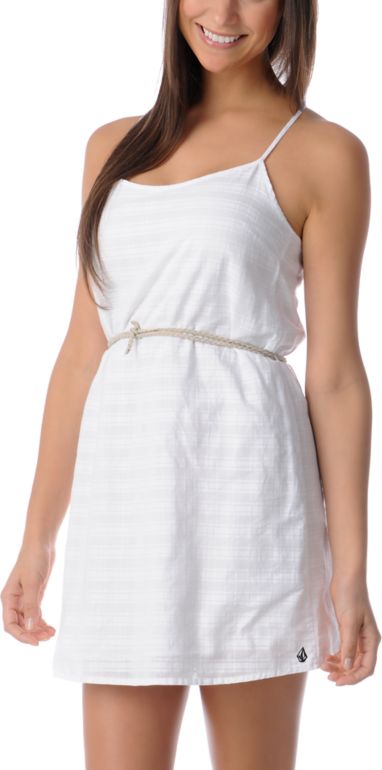 Volcom Festivus Woven White Dress
