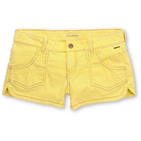 Billabong Girls Walk On Yellow Corduroy Shorts
