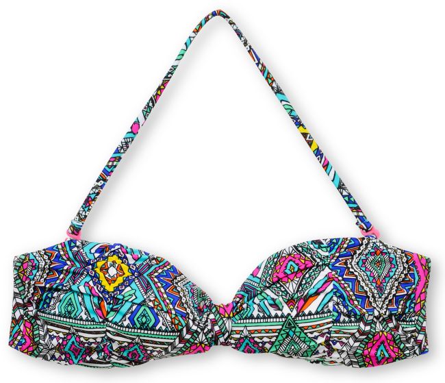 Billabong Native Dream Reina Turquoise Bandeau Bikini Top