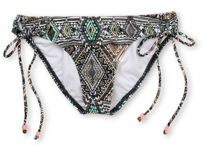 Billabong Native Dream Jean Charcoal Tie Side Bikini Bottom