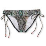Billabong Native Dream Jean Charcoal Tie Side Bikini Bottom