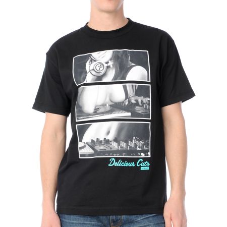 Acrylick Delicious Cuts Black Tee Shirt 