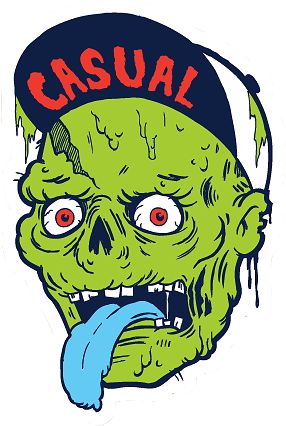 Casual Industrees Zombie Sticker