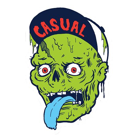 Casual Industrees Zombie Sticker