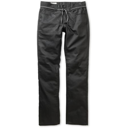 Empyre Skeletor Black Waxed Slim Jeans
