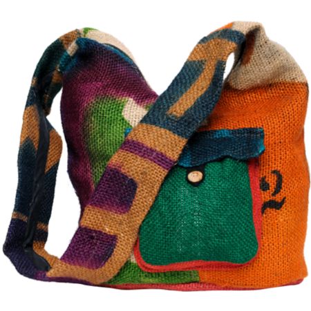 Baja Bags Hand Made Burlap Jute Purse